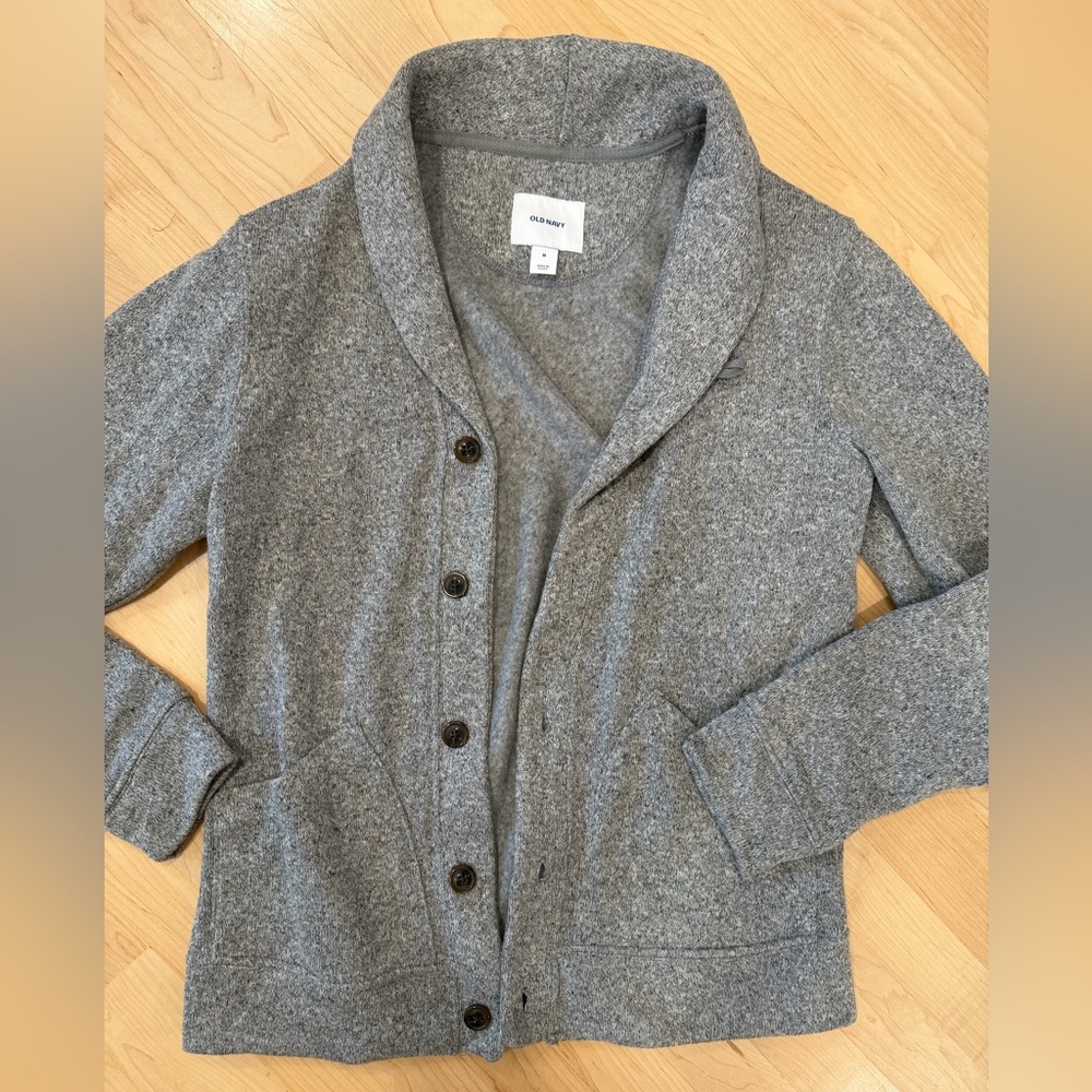 Old Navy Gray Men’s Shawl Collar